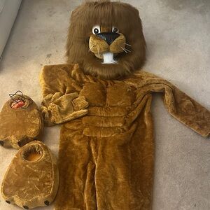 Lion Costume with Headpiece and Paws